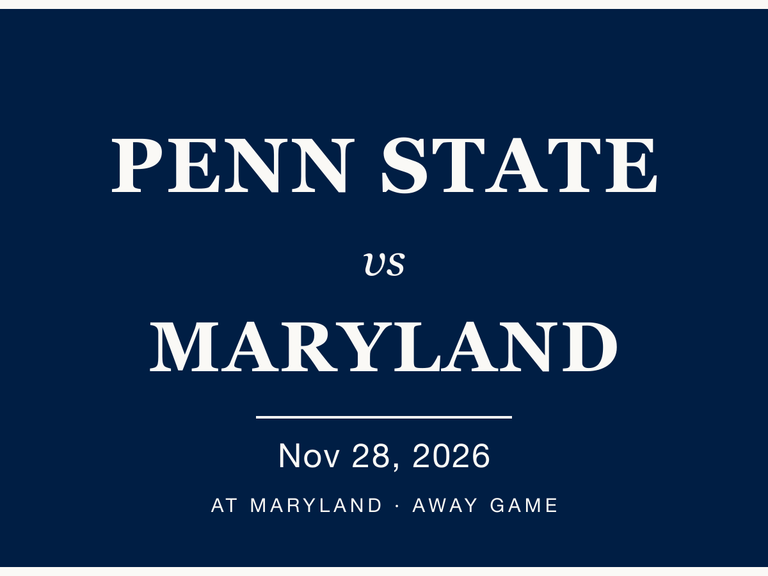 Penn State vs Maryland — 2026 watch party