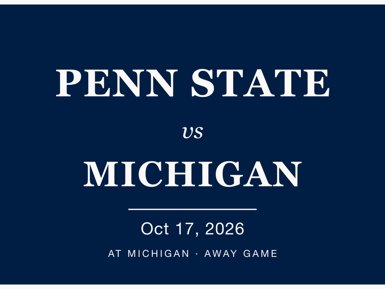 Penn State vs Michigan — 2026 watch party