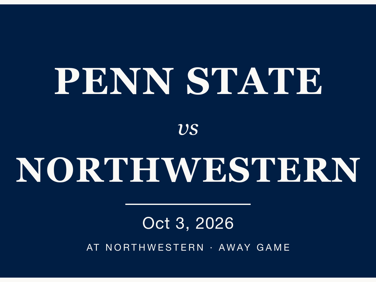 Penn State vs Northwestern — 2026 watch party