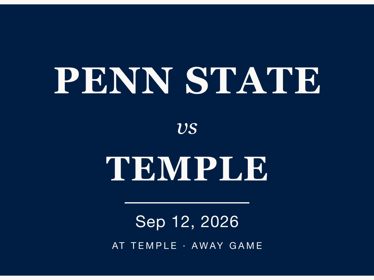 Penn State vs Temple — 2026 watch party