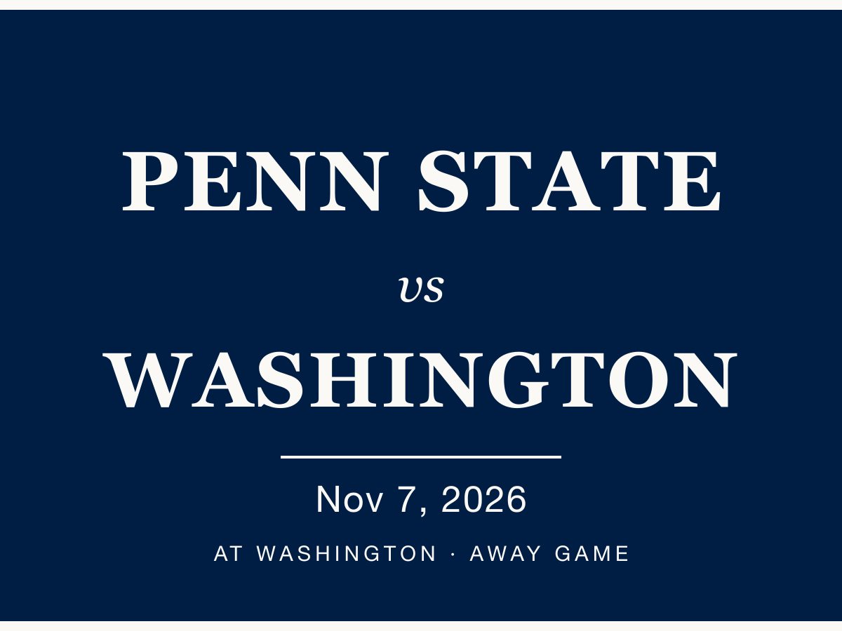 Penn State vs Washington — 2026 watch party
