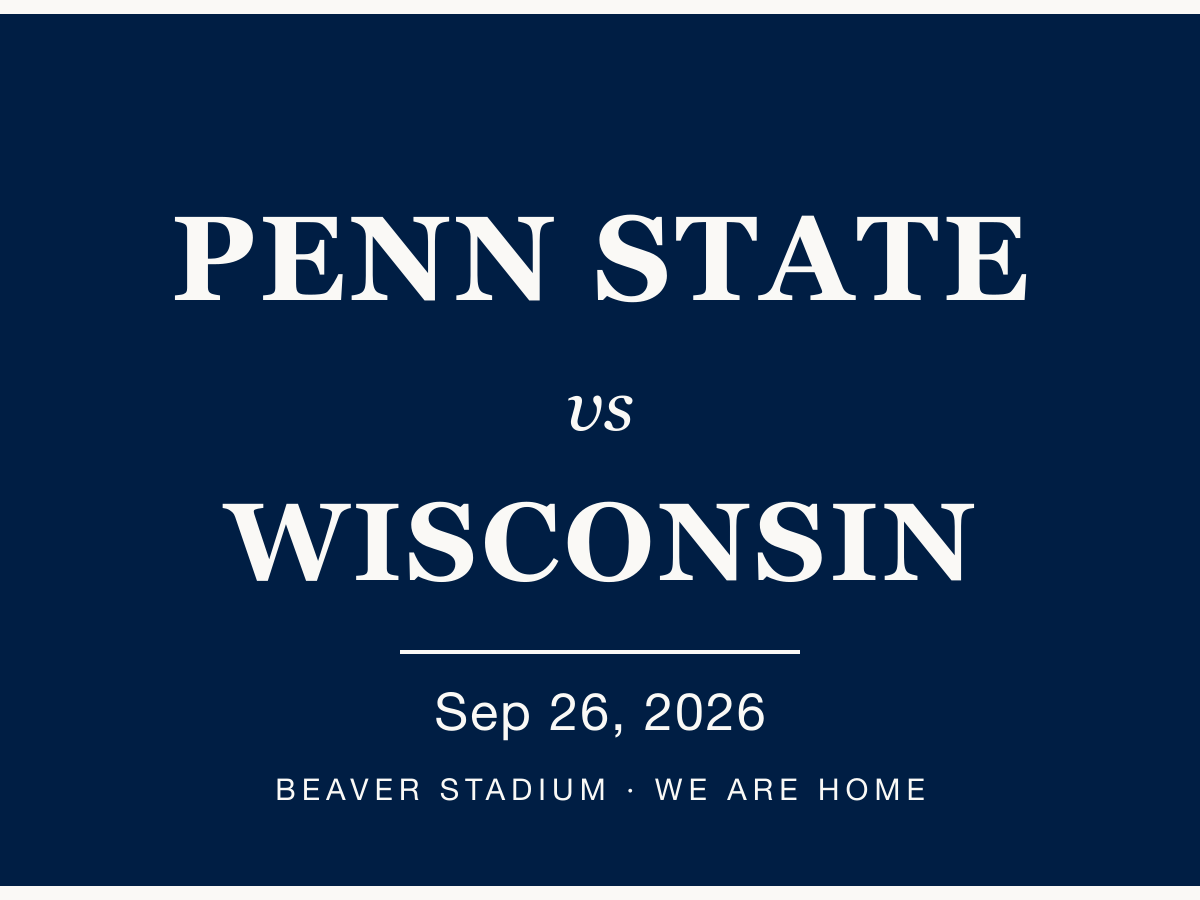 Penn State vs Wisconsin — 2026 watch party